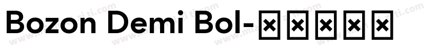 Bozon Demi Bol字体转换